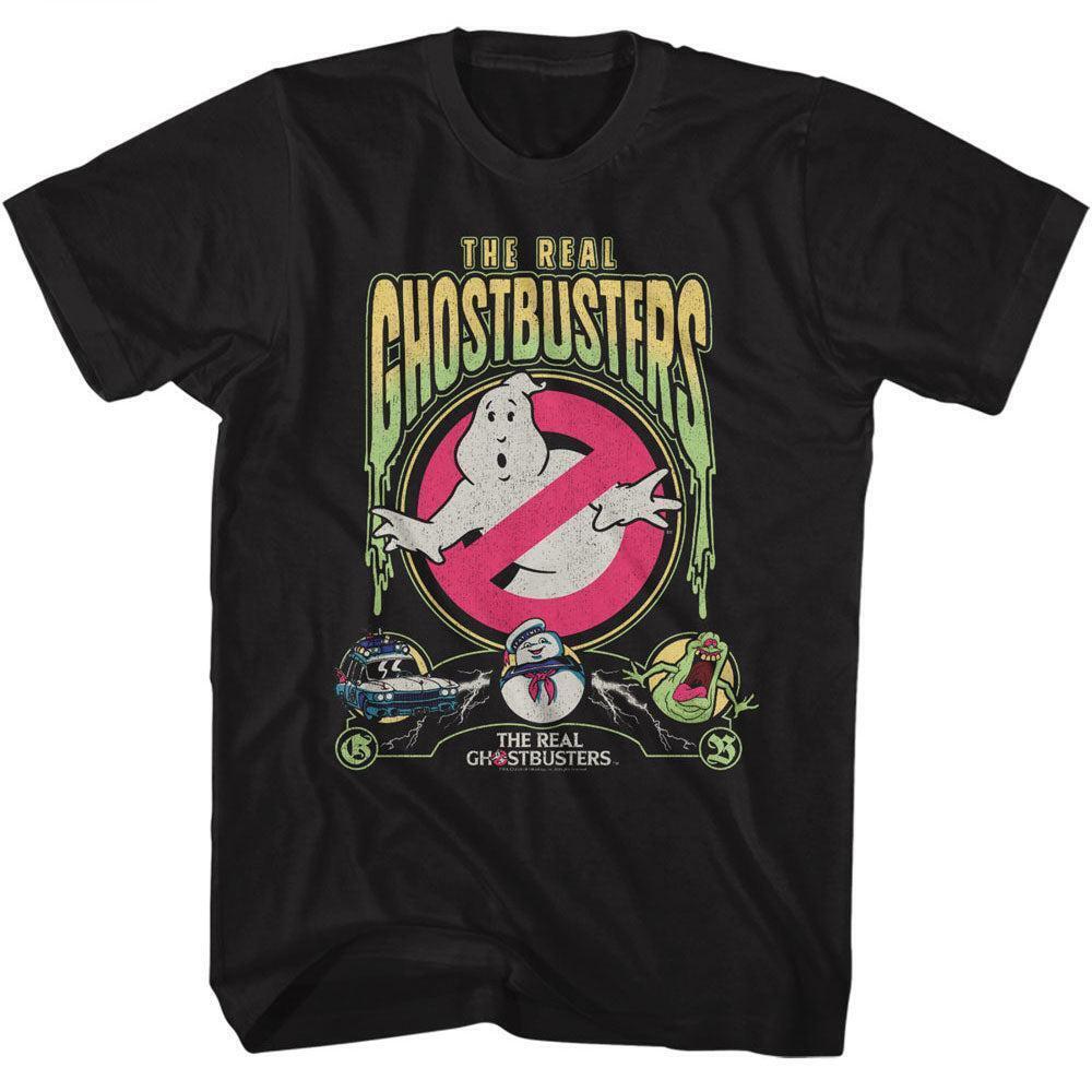 The Real Ghostbusters Slime Text T Shirt